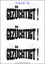 Temporäres Klebetattoo „Gezüchtigt“