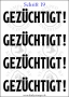 Temporäres Klebetattoo „Gezüchtigt“