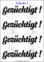 Temporäres Klebetattoo „Gezüchtigt“