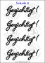 Temporäres Klebetattoo „Gezüchtigt“