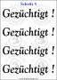 Temporäres Klebetattoo „Gezüchtigt“