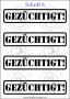 Temporäres Klebetattoo „Gezüchtigt“