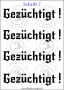 Temporäres Klebetattoo „Gezüchtigt“