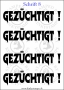 Temporäres Klebetattoo „Gezüchtigt“