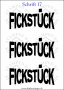 Temporäres Klebetattoo „Fickstück“