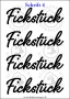 Temporäres Klebetattoo „Fickstück“