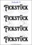 Temporäres Klebetattoo „Fickstück“