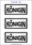 Temporäres Klebetattoo „Königin“