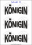 Temporäres Klebetattoo „Königin“