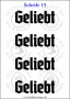 Temporäres Klebetattoo „Geliebt“