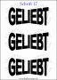 Temporäres Klebetattoo „Geliebt“
