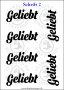 Temporäres Klebetattoo „Geliebt“