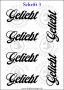 Temporäres Klebetattoo „Geliebt“