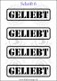 Temporäres Klebetattoo „Geliebt“