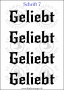 Temporäres Klebetattoo „Geliebt“