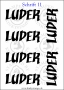 Temporäres Klebetattoo „Luder“