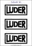 Temporäres Klebetattoo „Luder“