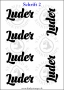 Temporäres Klebetattoo „Luder“
