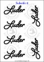 Temporäres Klebetattoo „Luder“