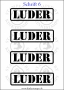 Temporäres Klebetattoo „Luder“
