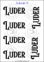 Temporäres Klebetattoo „Luder“