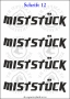 Temporäres Klebetattoo „Miststück“