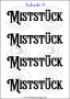 Temporäres Klebetattoo „Miststück“