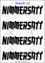 Temporäres Klebetattoo „Nimmersatt“