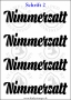 Temporäres Klebetattoo „Nimmersatt“