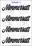 Temporäres Klebetattoo „Nimmersatt“
