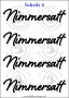 Temporäres Klebetattoo „Nimmersatt“