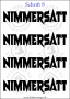 Temporäres Klebetattoo „Nimmersatt“