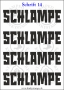 Temporäres Klebetattoo „Schlampe“