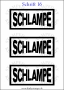 Temporäres Klebetattoo „Schlampe“