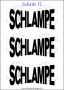 Temporäres Klebetattoo „Schlampe“