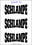 Temporäres Klebetattoo „Schlampe“