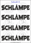 Temporäres Klebetattoo „Schlampe“