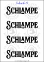 Temporäres Klebetattoo „Schlampe“