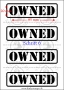 Temporäres Klebetattoo – „Owned“