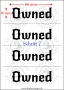 Temporäres Klebetattoo – „Owned“