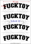 Temporäres Klebetattoo – „Fucktoy“