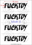 Temporäres Klebetattoo – „Fucktoy“