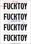 Temporäres Klebetattoo – „Fucktoy“