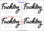 Temporäres Klebetattoo – „Fucktoy“