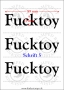 Temporäres Klebetattoo – „Fucktoy“