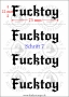 Temporäres Klebetattoo – „Fucktoy“