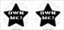 Temporäres Brustwarzen-Tattoo „Own me !“