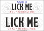 Temporäres Klebetattoo „Lick me“