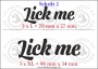 Temporäres Klebetattoo „Lick me“