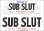 Temporäres Klebetattoo „SubSlut“